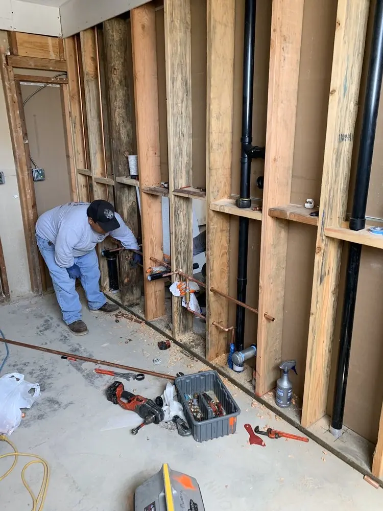 Commercial rough-in plumbing for Water Heater Replacement in Biloxi